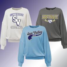 SV Softball Drop Shoulder Crewneck